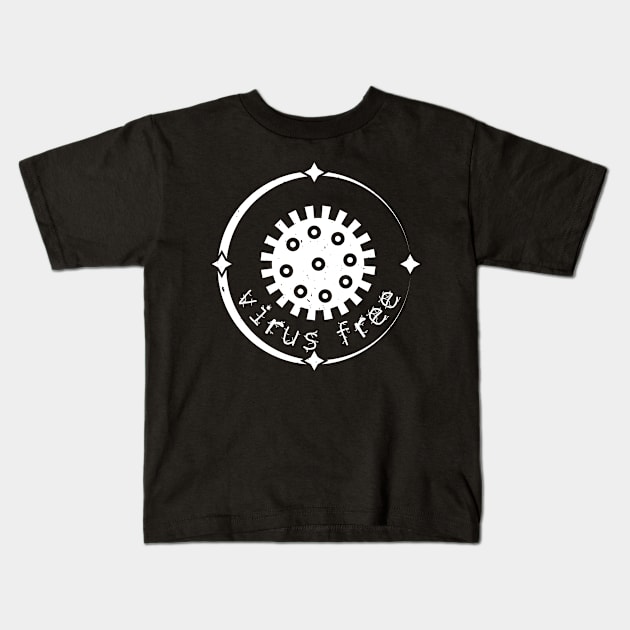 Virus Free Kids T-Shirt by HelloShirt Design